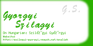 gyorgyi szilagyi business card